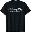 I Like My Dog And Maybe 3 People-Dog Mom, Dog Lover Unisex , , , Long Sleeve Tee