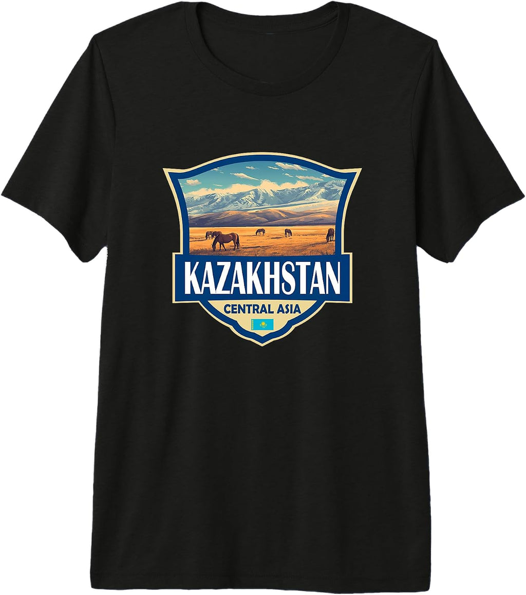 Kazakhstan Travel Merch Apparel Designs