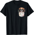 Cute Boxer Floral Pocket Puppy Dog Lover Mom Women Vintage Unisex , , , Long Sleeve Tee
