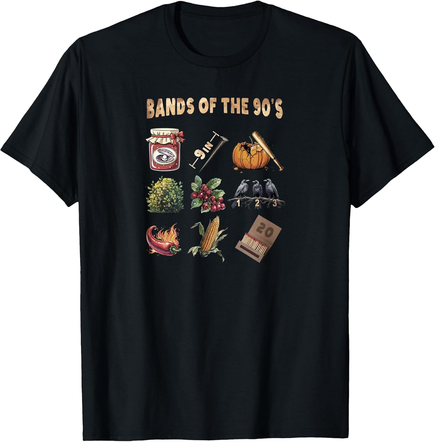Vintage Style Design Popular Music Bands of The 90's Band Unisex , , , Long Sleeve Tee