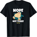 Nope Not Today Snorlax Unisex , , , Long Sleeve Tee