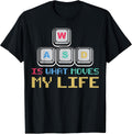 WASD Is what moves my Life PC Gamer Retro Games Gaming Nerd Unisex , , , Long Sleeve Tee