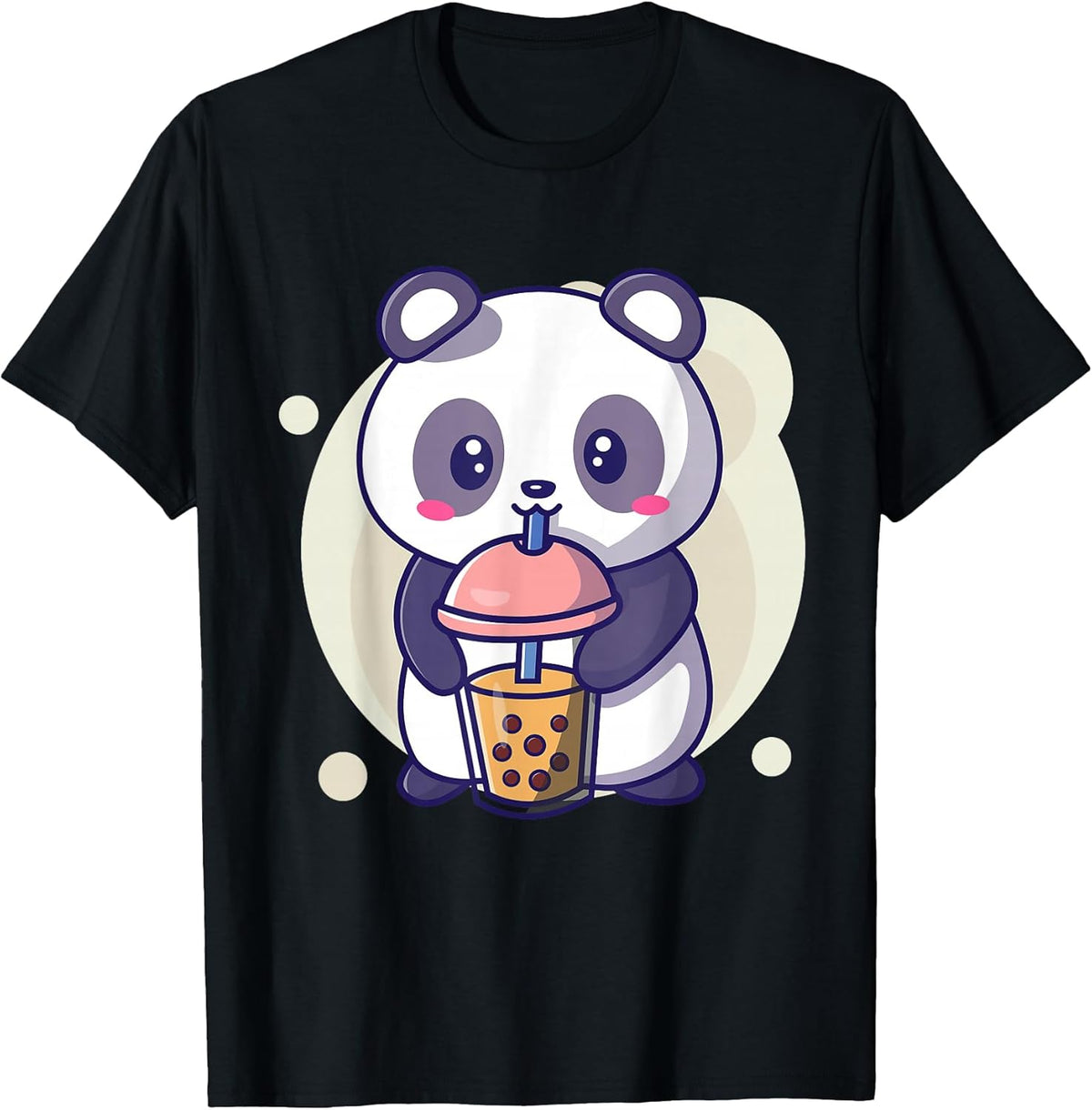 Cute Kawaii Panda Drinks Boba Bubble Tea Kawaii Aesthetic Unisex , , , Long Sleeve Tee