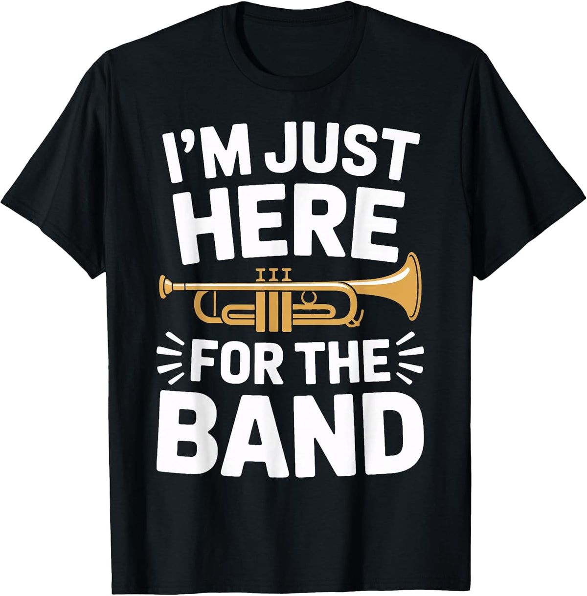 I'm Just Here for The Band Marching Season Music Supporter Unisex , , , Long Sleeve Tee