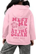 Cute Pink s for Kids Girls Aesthetic Preppy s Trendy Puff Girl's Flower Graphic Casual Pullover