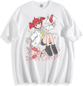 OFFICLA Kasane Teto Anime Oversized Graphic - Kawaii UTAU Vocaloid Merch Unisex , , , Long Sleeve Tee