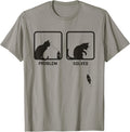Problem Solved Funny Sarcastic Cat Graphic Unisex , , , Long Sleeve Tee
