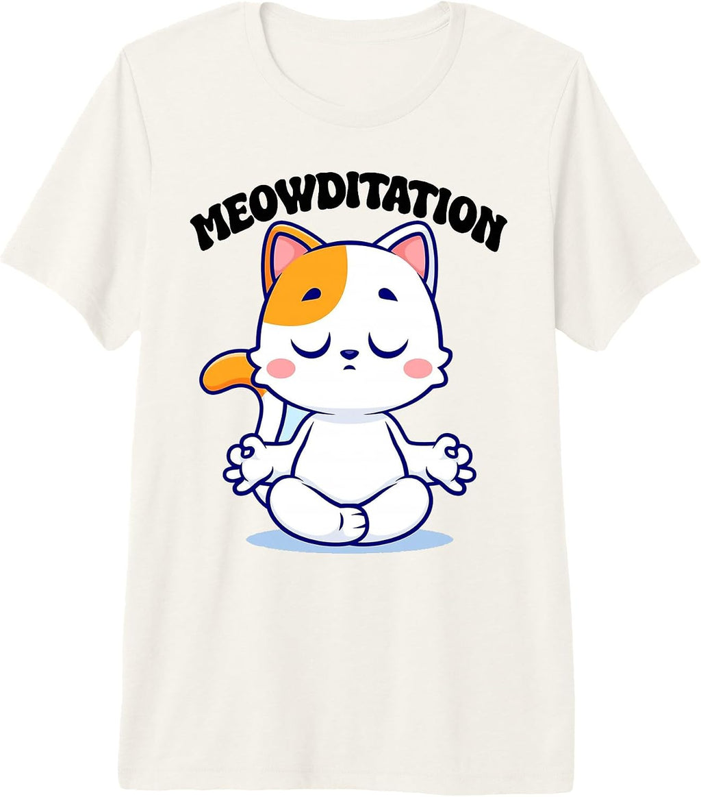 Meditation Cute Yoga Cat Meowditation