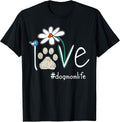 Love Dog Mom Life Daisy Bird Cute Mothers Day for Dog Lovers Unisex , , , Long Sleeve Tee