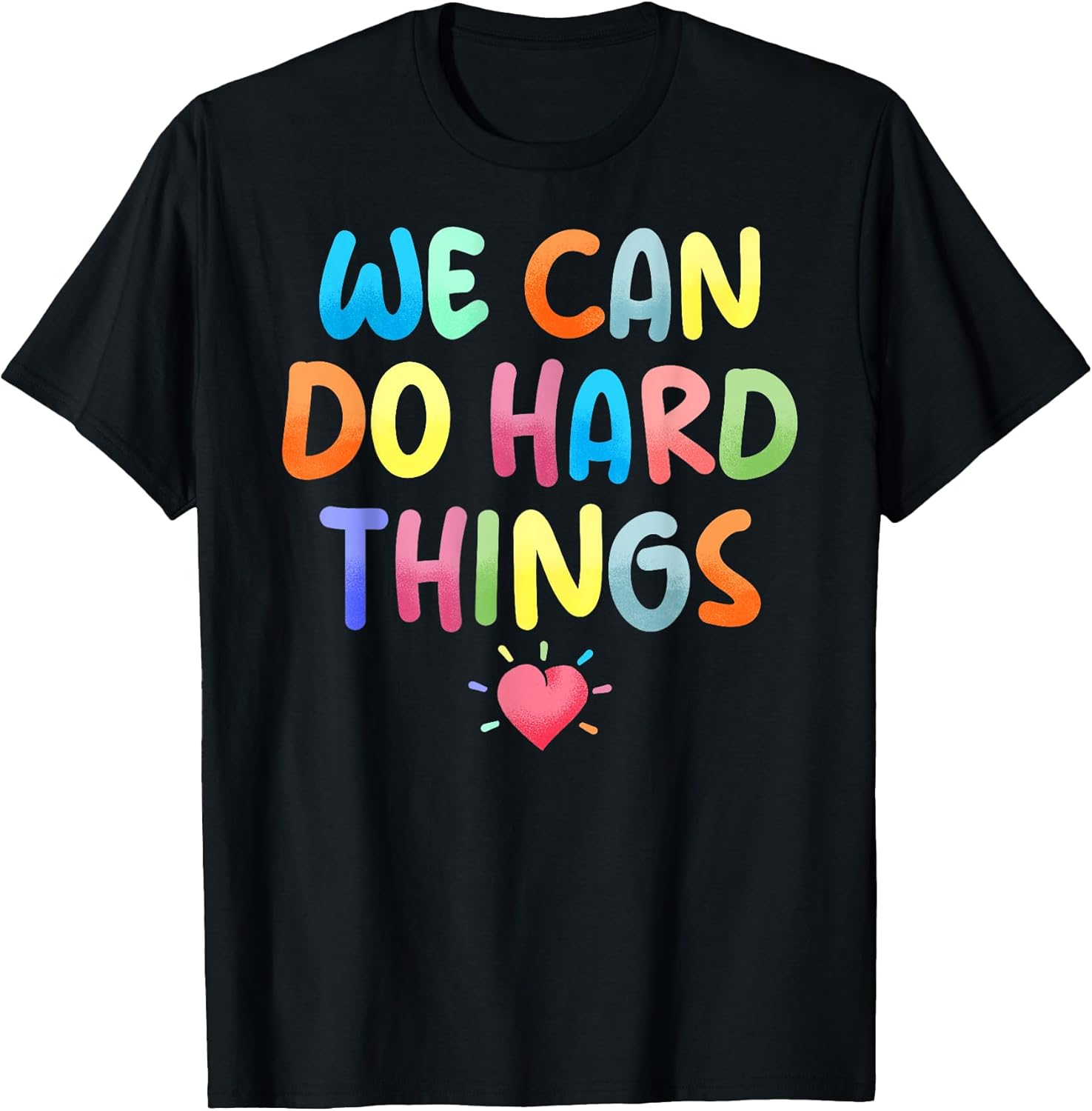 Growth Mindset Positive Back to School We Can Do Hard Things Unisex , , , Long Sleeve Tee