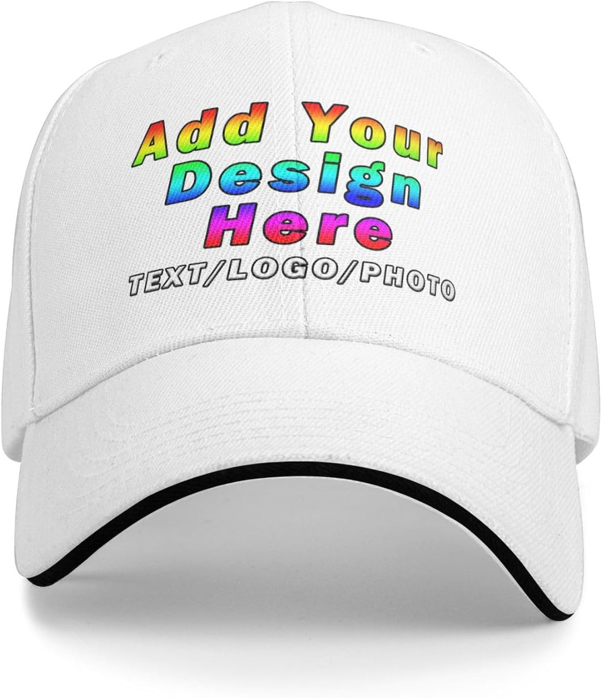 Custom Hats for Men Add Your Text/Logo/Image Design Your Own Personalized Trucker Hat Unisex , , , Long Sleeve Tee