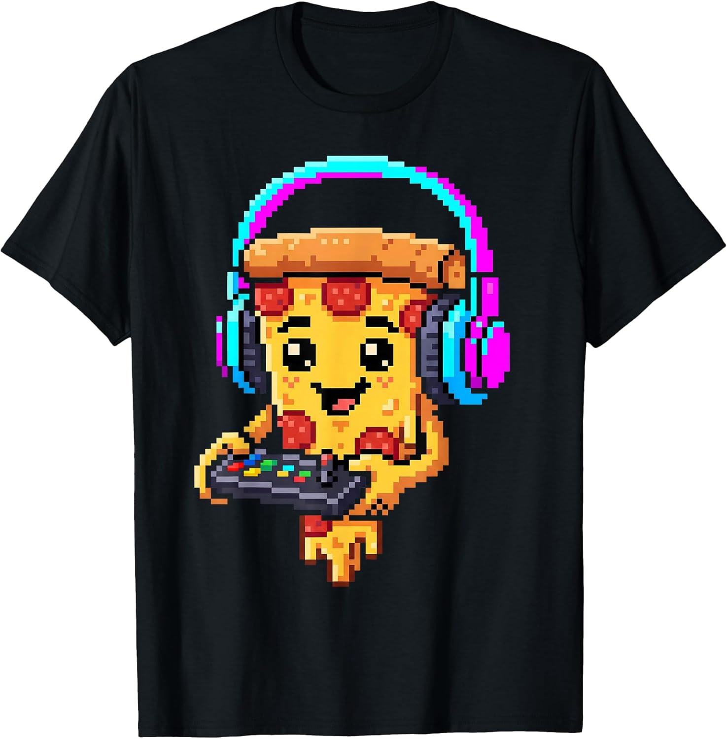 Gamer Pizza Slice Video Gaming Enthusiast Gamer Teen Boys Unisex , , , Long Sleeve Tee