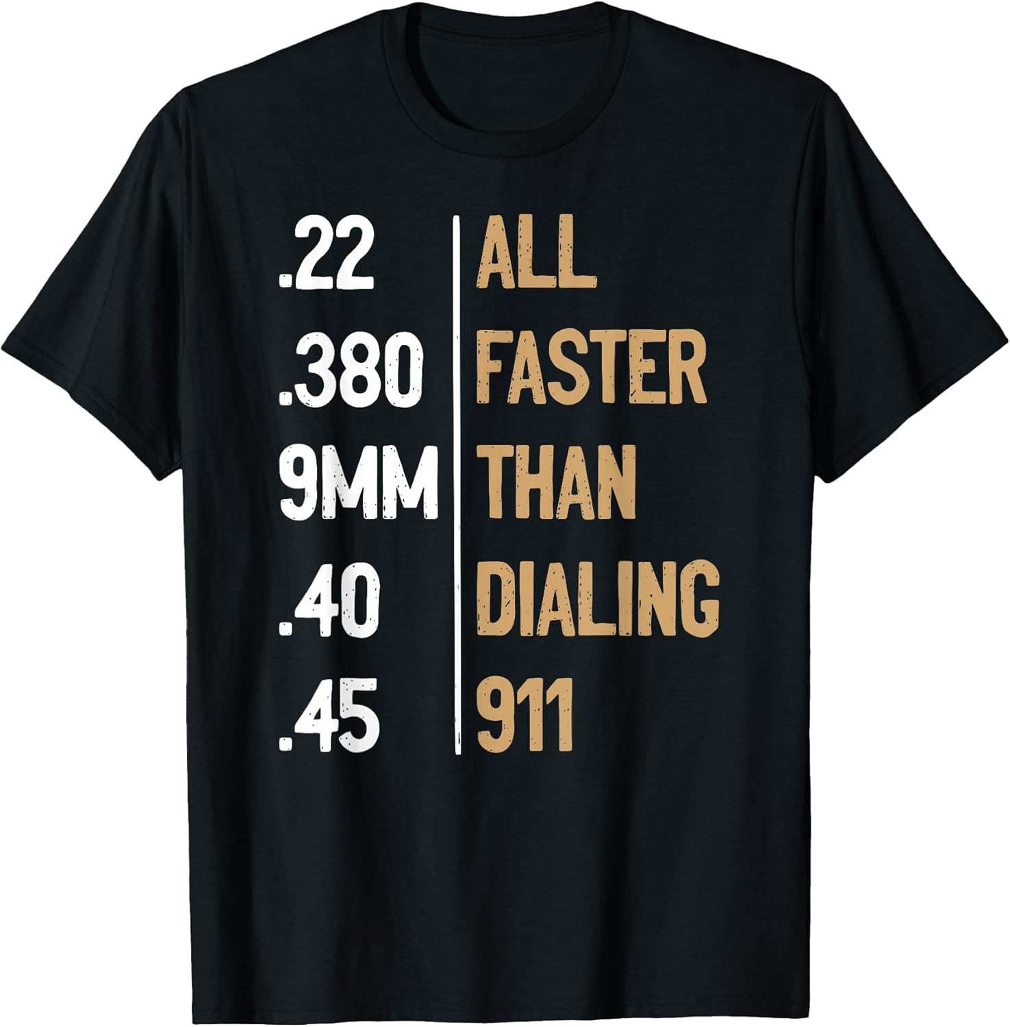 All Faster Than Dialing 911 Gun Ammo Lovers Gift Sarcastic Unisex , , , Long Sleeve Tee
