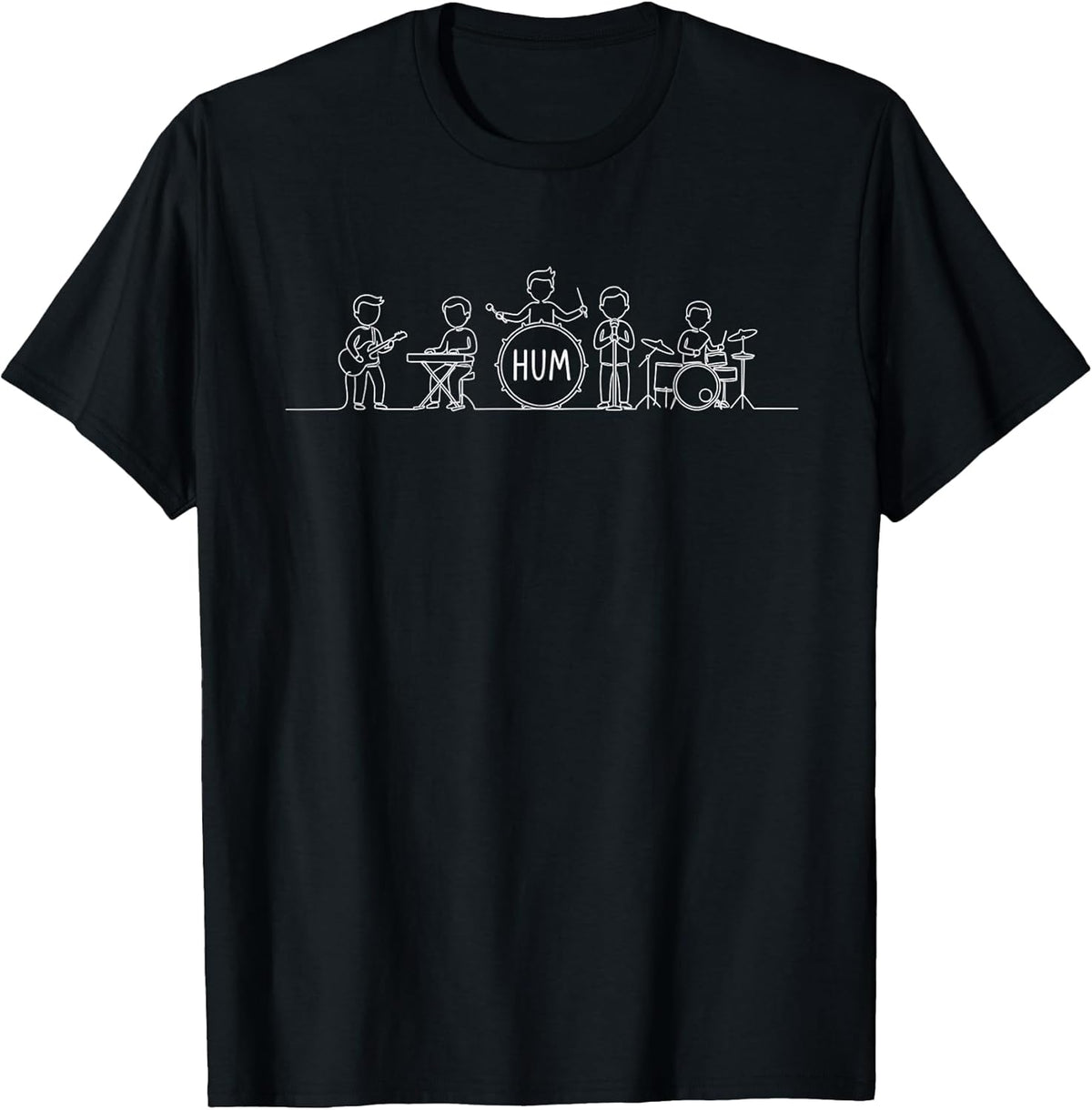 Hum Band Music Retro Rock Pop Indie Unisex , , , Long Sleeve Tee