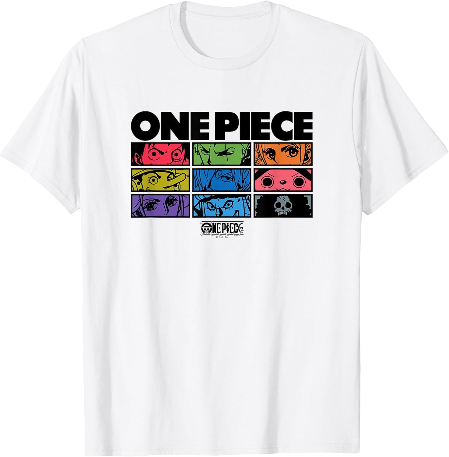 Anime Character Eyes Colorful Pop Art Grid Unisex , , , Long Sleeve Tee