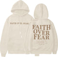 Faith Over Fear Women Christian Graphic Christian Religious Sayings Sweater Bible Pullover Tops