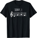 Sorry I DGAF Funny Music Note Treble Clef Band Choir Teacher Unisex , , , Long Sleeve Tee