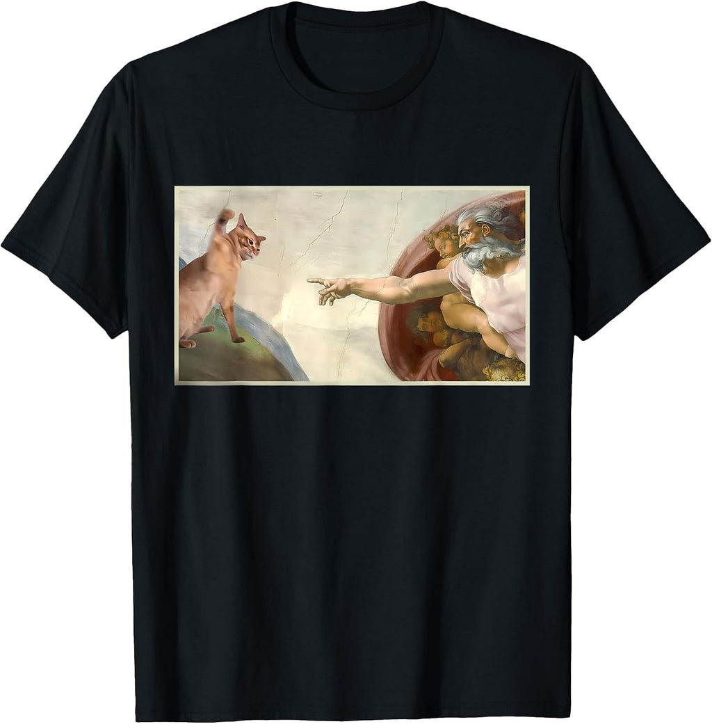 Creation Of Adam Cat Meme