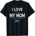 Funny Gamer Quote I Love Mom Video Games Gaming Boys Teen Small Unisex , , , Long Sleeve Tee