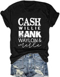 Women Rock Band T Shirt Vintage Country Music Shirt Concert Outfit Short Sleeve Tops Unisex , , , Long Sleeve Tee