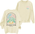 Women Christian Jesus Faith s Bible Verse Flower Floral Religious God Graphic Oversized