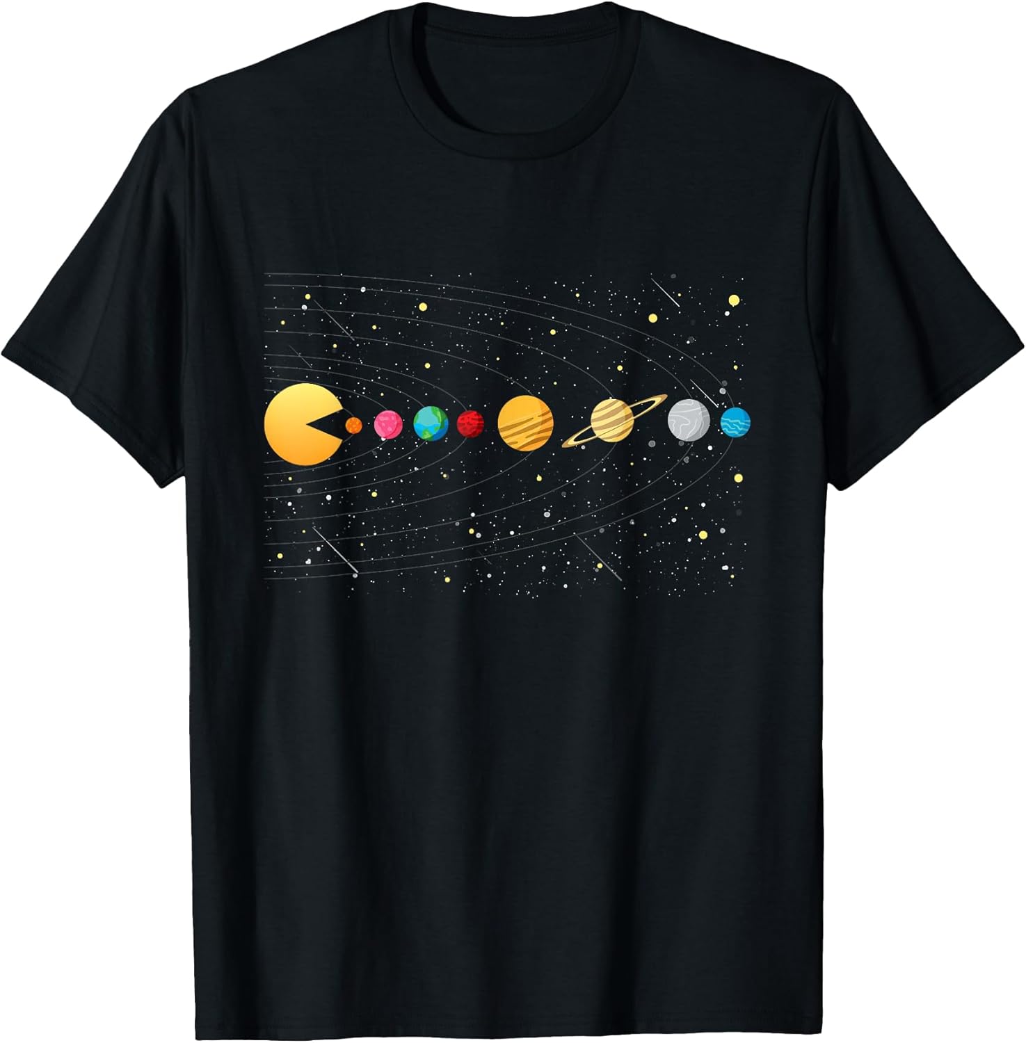 Funny Solar System - Astronauts Space Video Games Unisex , , , Long Sleeve Tee