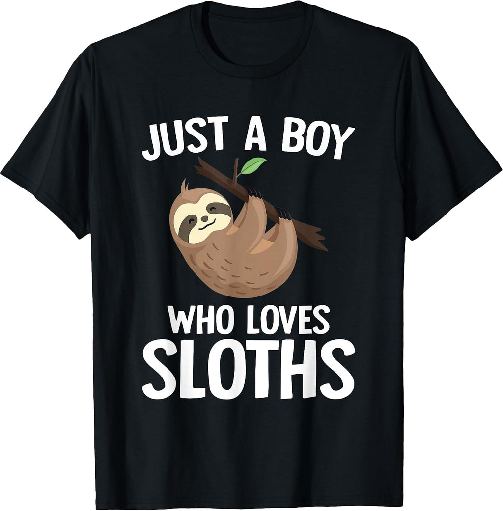 Funny Sloth Lover Boys Kids
