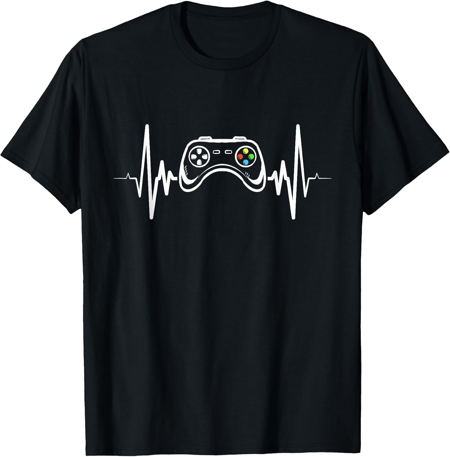 Heartbeat Gaming Console Gamepad Gamer Unisex , , , Long Sleeve Tee