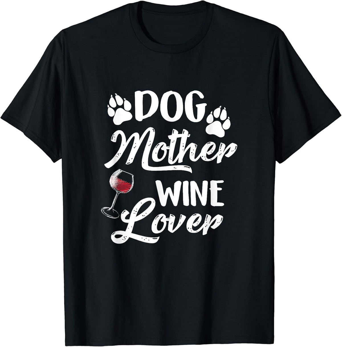 Dog Mother Wine Lover Mom Gift for Men Women Unisex , , , Long Sleeve Tee