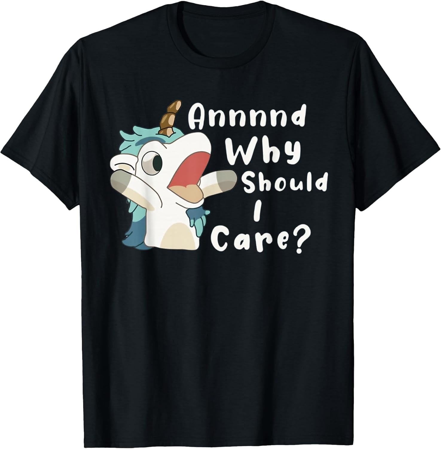 And Why Should I Care? Funny Sarcastic Unicorn Unisex , , , Long Sleeve Tee