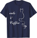 Cute Cats and Coffee Unisex , , , Long Sleeve Tee