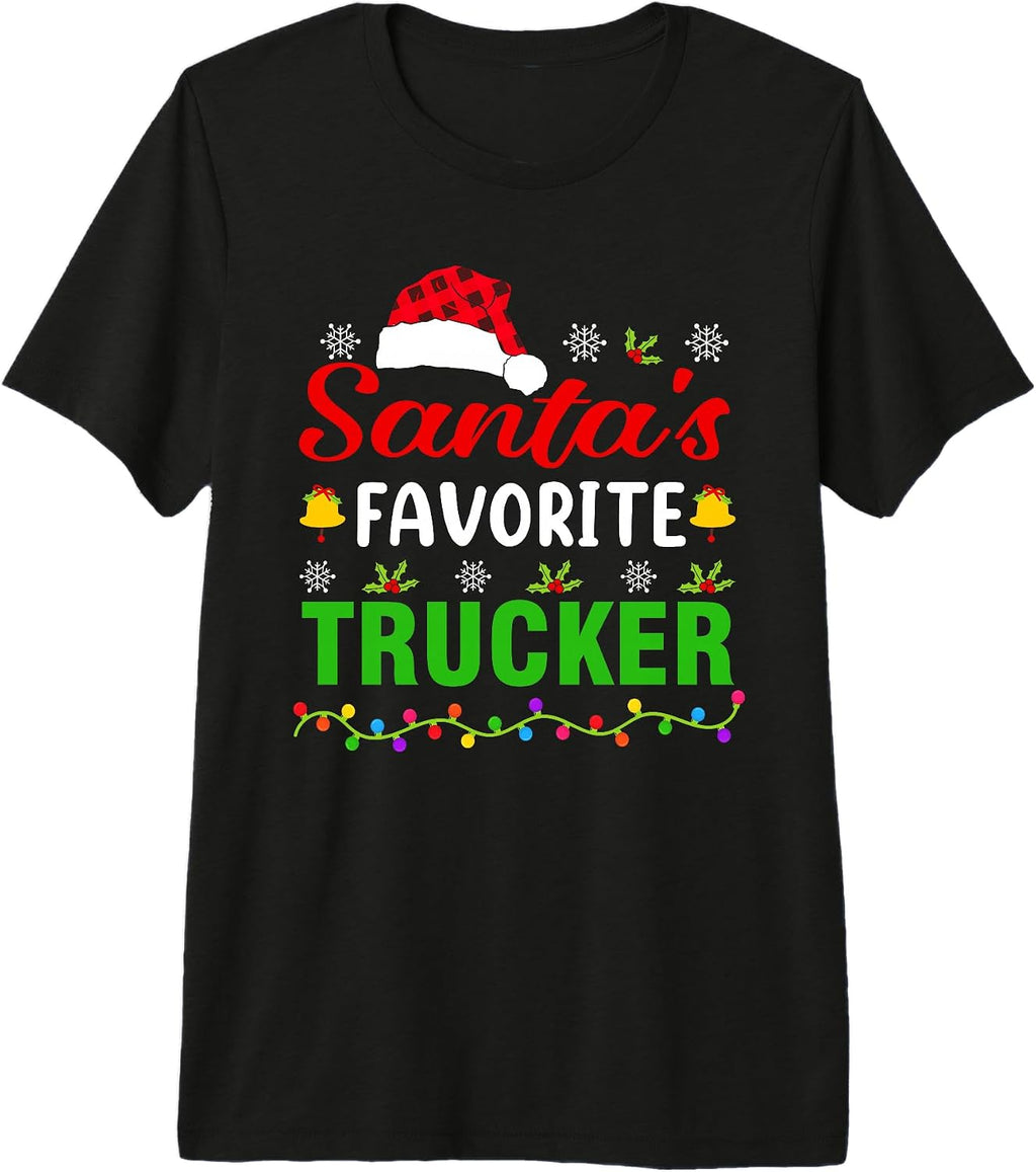 Santa Favorite Trucker Christmas For Job Titles