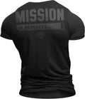 Mission in Process Back Gym Workout Motivational Funny Lifting for Men Unisex , , , Long Sleeve Tee