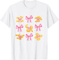 Pink Bows Cute Coquette pasta y2k Clean Girl Aesthetic foody Unisex , , , Long Sleeve Tee