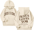 Jesus Loves You Jesus Is King Christian for Girls God Bible Verse Religious Faith Cute Graphic Top