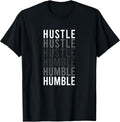 Hustle to Humble. Funny Transition Motivational Typography Unisex , , , Long Sleeve Tee