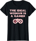 Ideal Woman Gamer Cute Gaming Video Game Lover Women Girl Unisex , , , Long Sleeve Tee