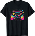 Retro Game Controller Gaming Video Game 80s Look for Boys Unisex , , , Long Sleeve Tee