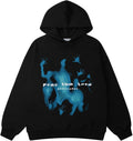 Graphic s Vintage Printed Casual Oversized Long Sleeve Streetwear Hooded Pullover