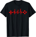 Gamer Heartbeat Gaming Gift Idea for Video Game Lovers Unisex , , , Long Sleeve Tee