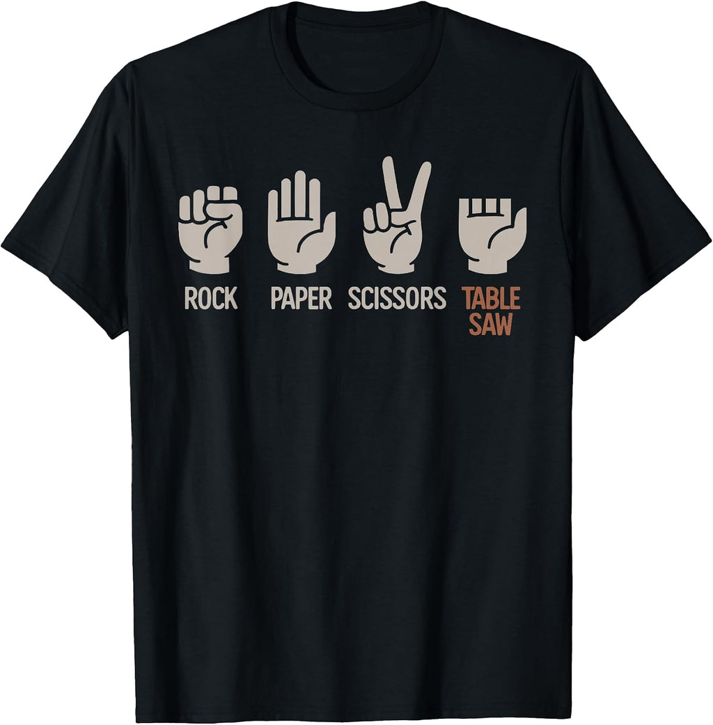 Rock Paper Scissors Table Saw Woodworker Merch Co.