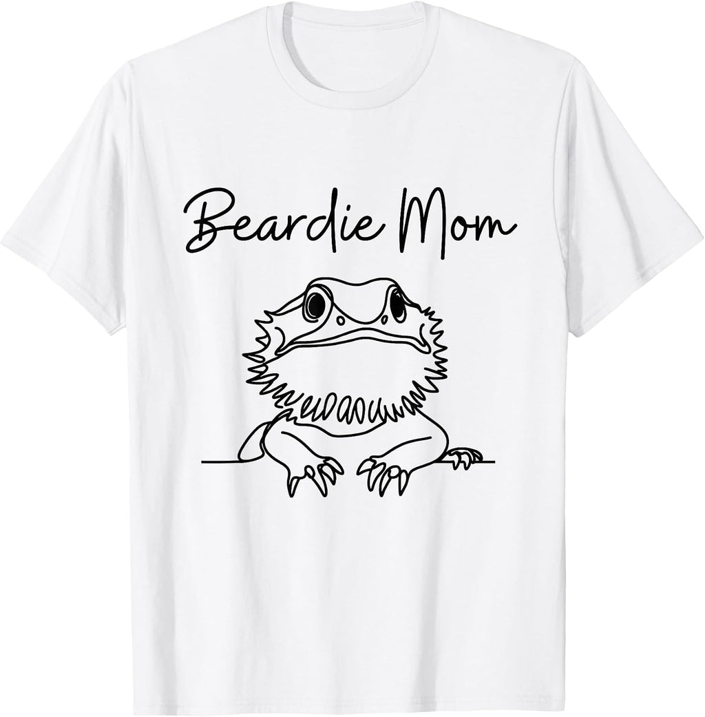 Cute Bearded Dragon Reptile Mom Tee, Beardie