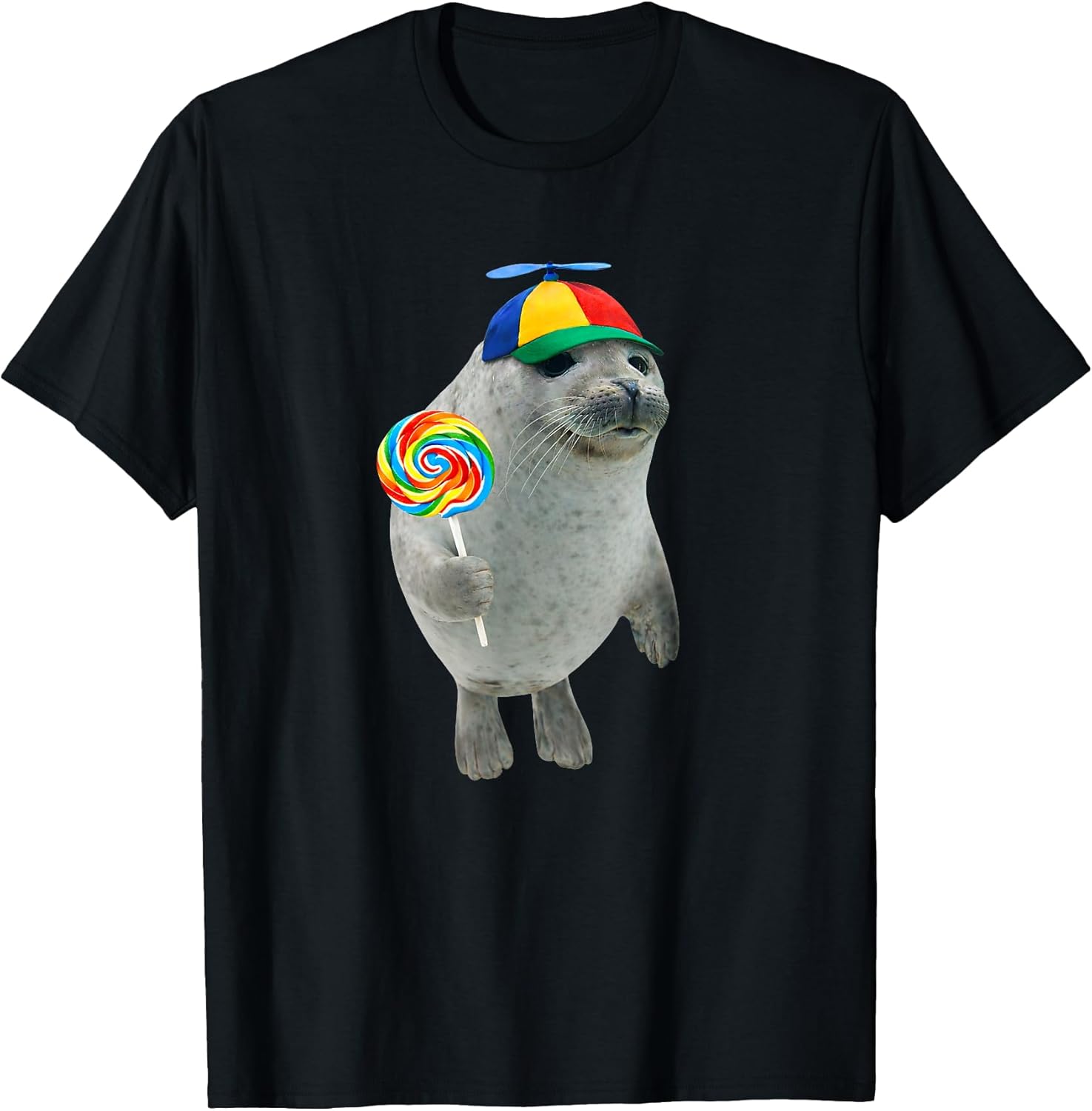 Silly Seal Lollipop Meme Tee Unisex T-shirt, Sweatshirt, Hoodie (1)