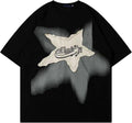 Y2K 90s Vintage Oversized T Shirts Star Graphic Tees Y2k Casual Unisex Streetwear Grunge Aesthetic Tops Clothes