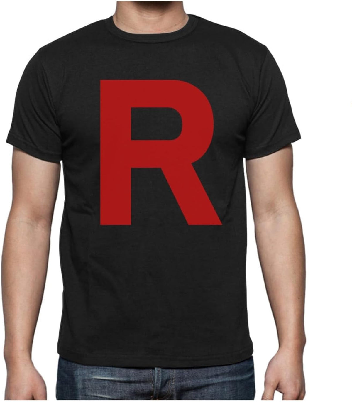 Team Rocket Costume Shirt - R Letter Halloween for Men - Funny Anime Tee Unisex , , , Long Sleeve Tee