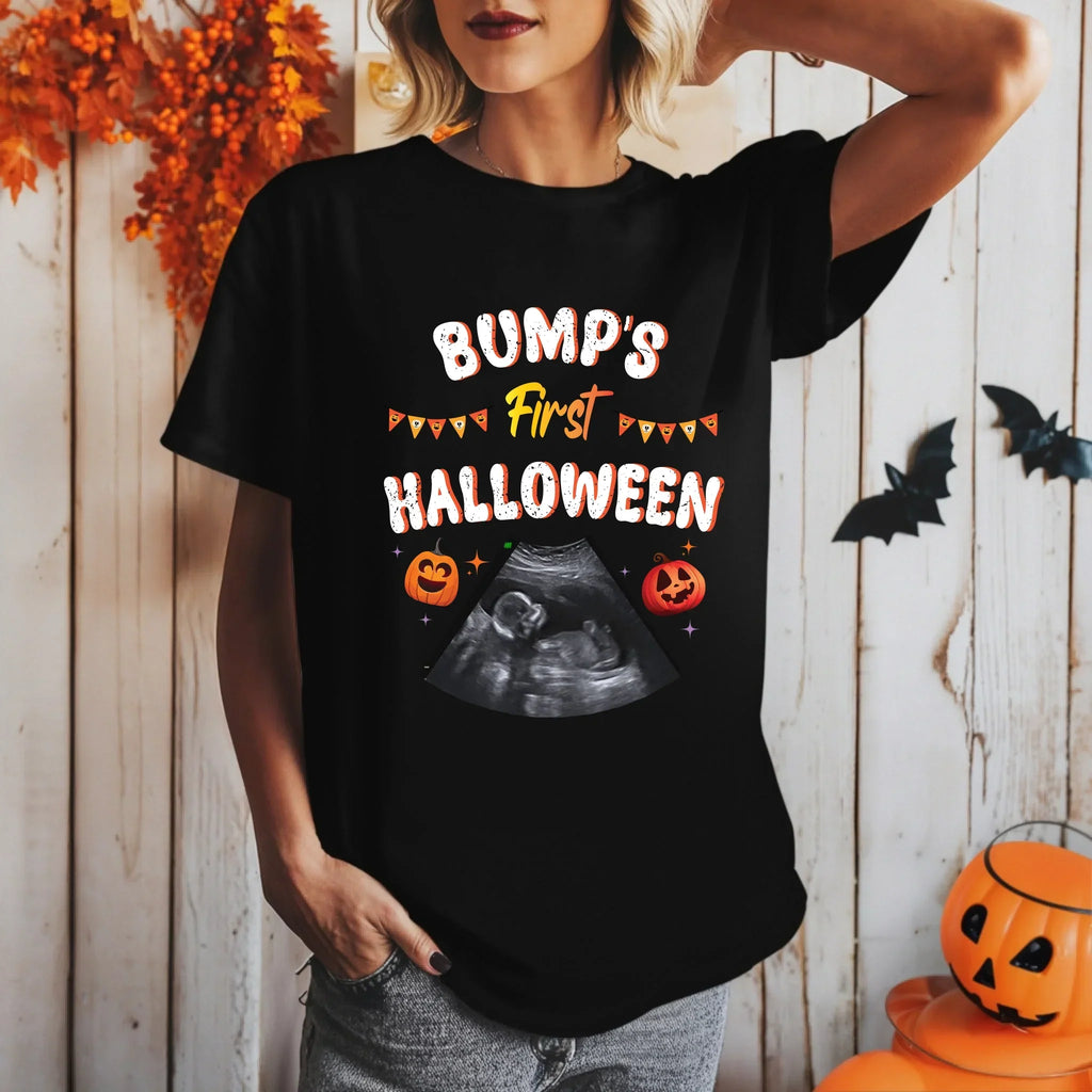 Personalized Bump’S First Halloween Shirt – Custom Ultrasound Photo T-Shirts