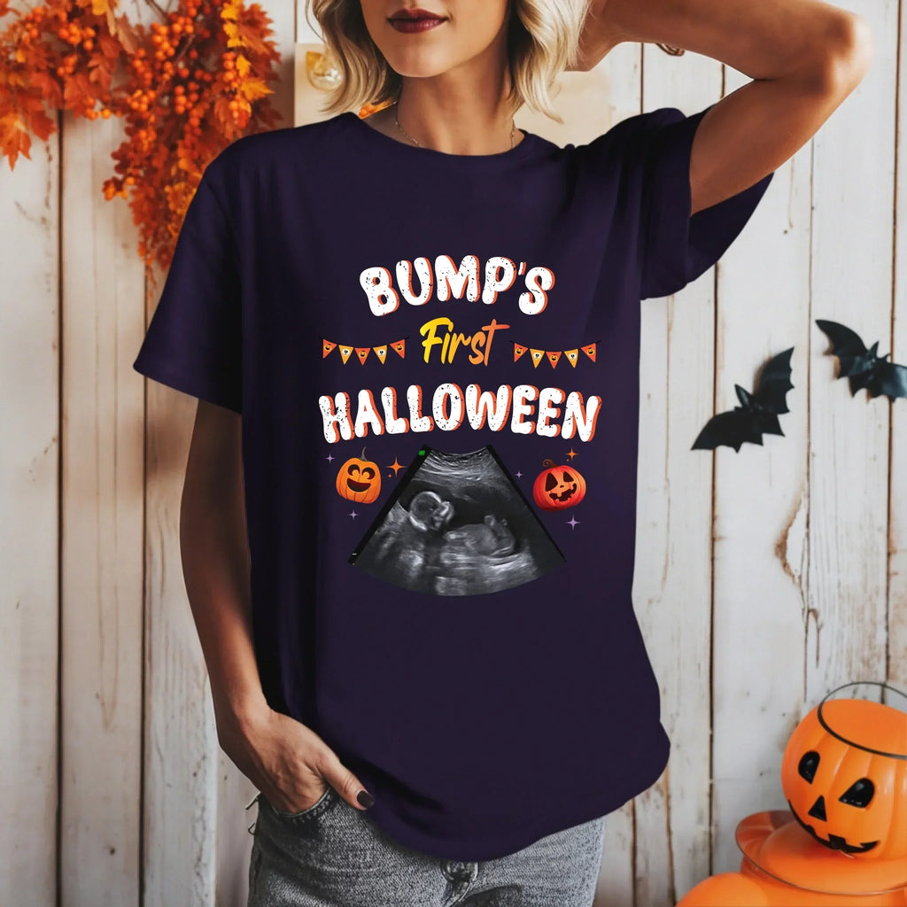 Personalized Bump’S First Halloween Shirt – Custom Ultrasound Photo T-Shirts