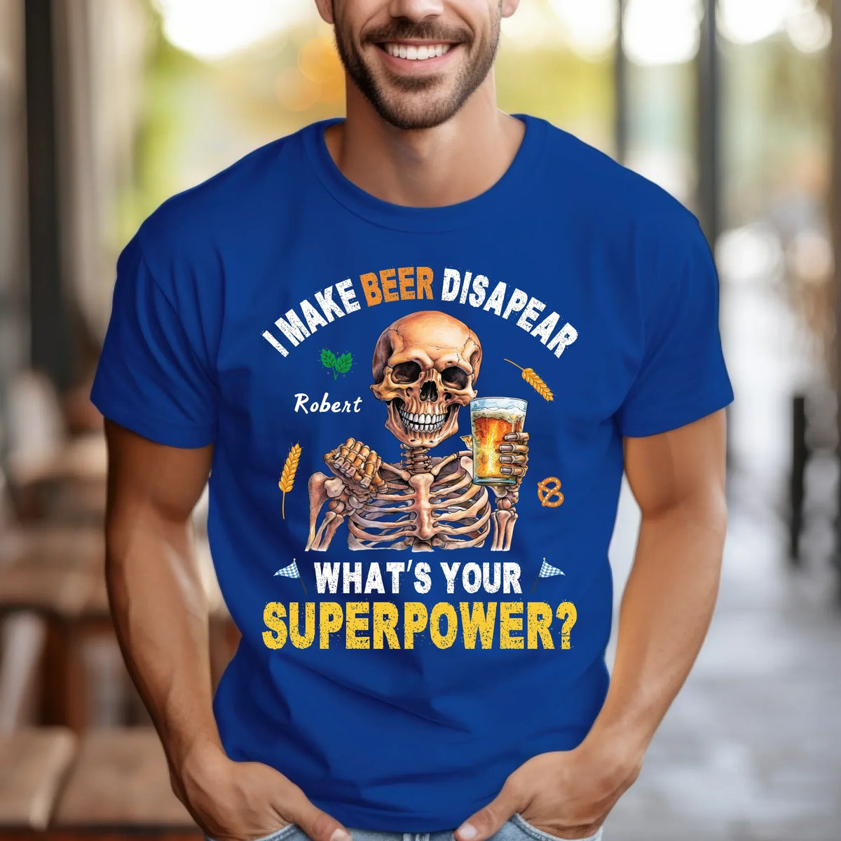 Personalized Beer Lover Shirt – I Make Beer Disappear What’S Your Superpower – Custom Name T-Shirts