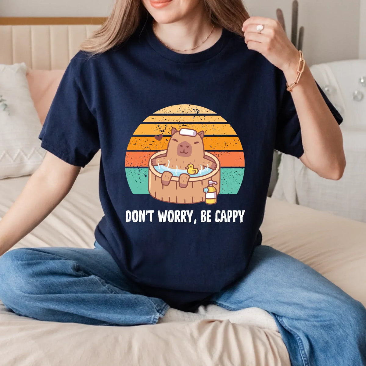 Don’T Worry Be Cappy Funny Capybara T-Shirts