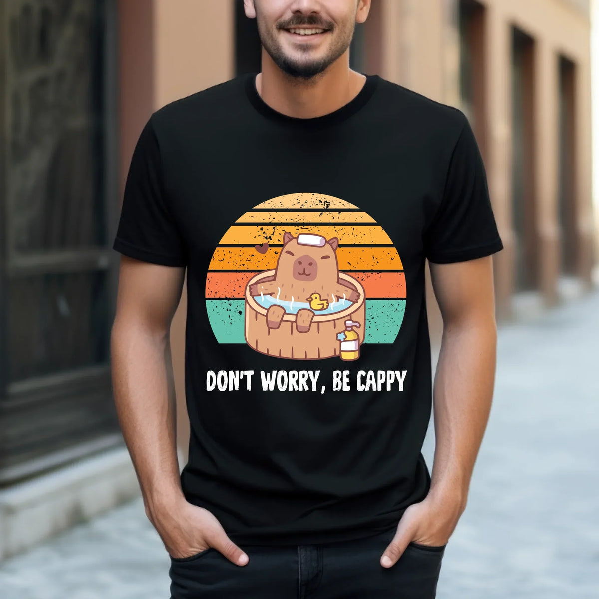 Don’T Worry Be Cappy Funny Capybara T-Shirts